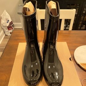 UGG Black Sienna Mid Calf Rainboots